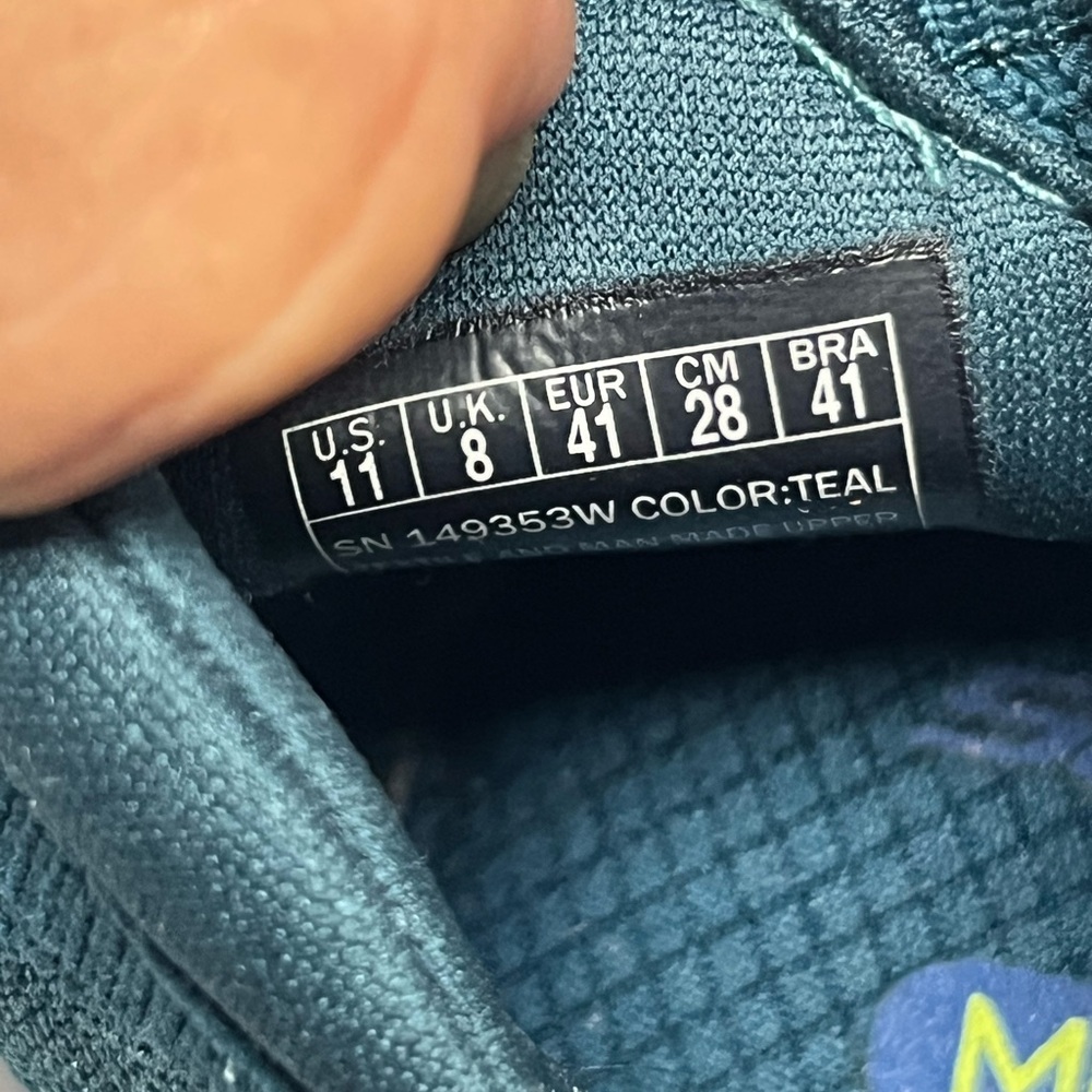 Teal Slip-On Sneakers - Picture 9 of 10